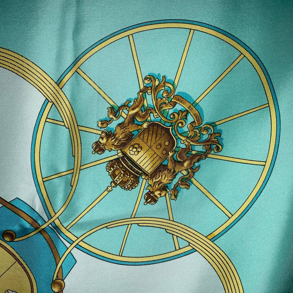 Hermes “Springs” 100% Silk Twill Scarf by Philippe Ledoux 90cm Square NWT/BOX - Picture 6 of 16